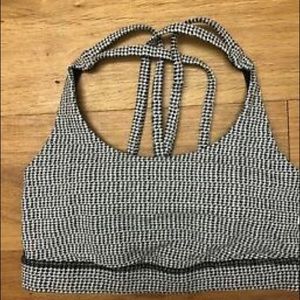 Lululemon Energy Bra- Houndstooth, Sz. 12